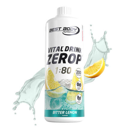 Vital Drink Zerop - Pink Grapefruit - 1000 ml Flasche