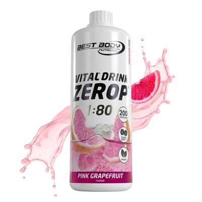 Vital drink zerop - pink grapefruit - 1000 ml flasche