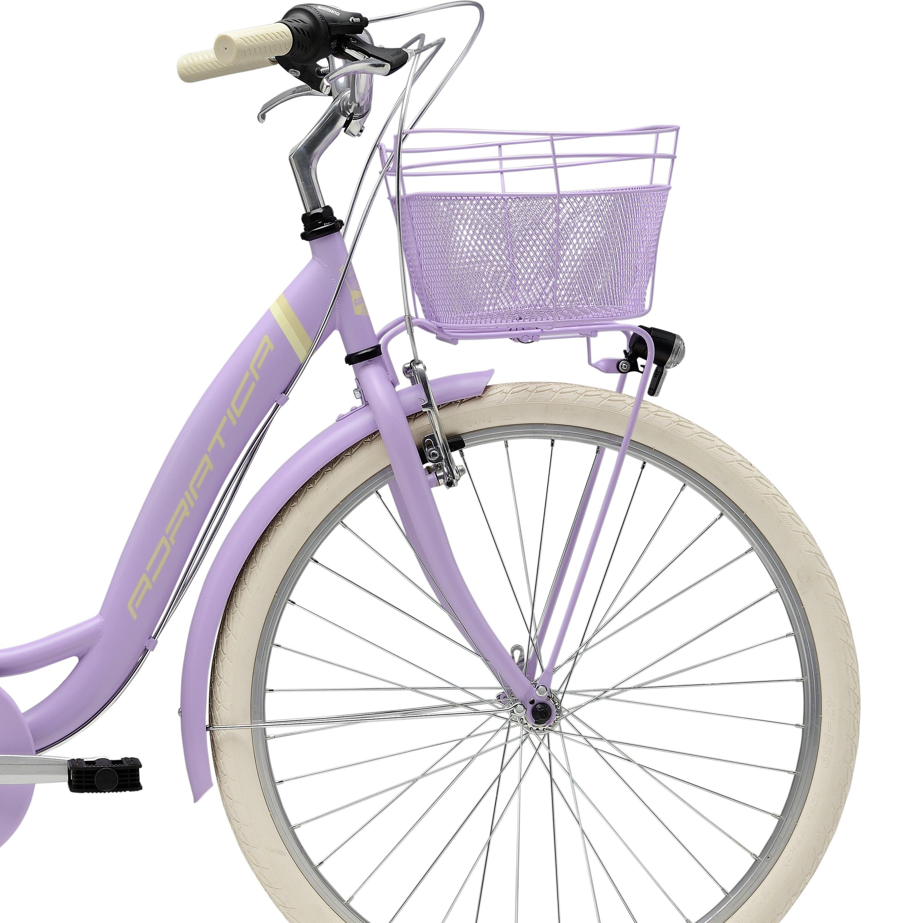 Bicicleta de Cidade de Criança Panda 26" Adriatica 9-12 Anos Lilás 3/4