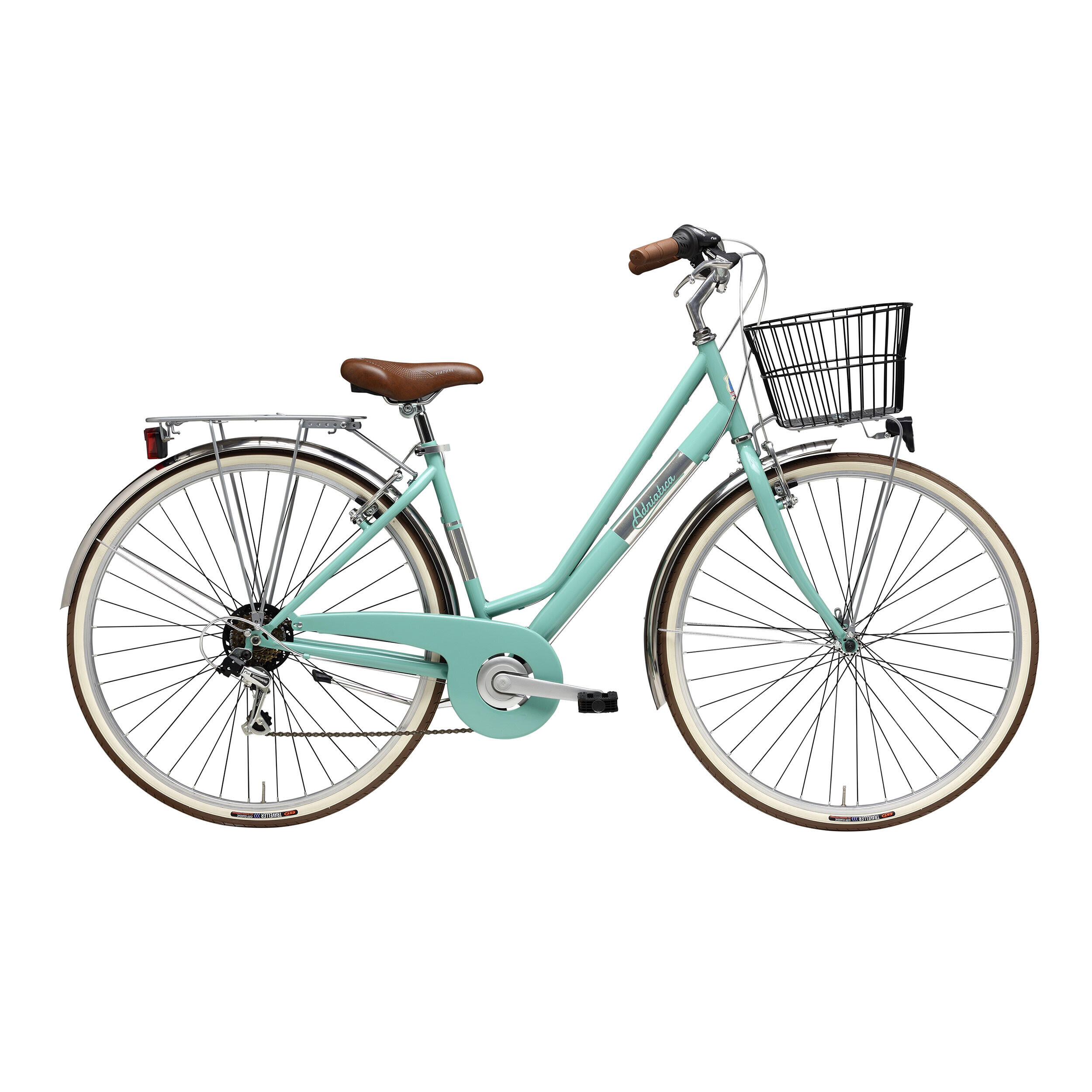Bicicleta de Cidade Adriatica Panarea Quadro Baixo Verde 2/4