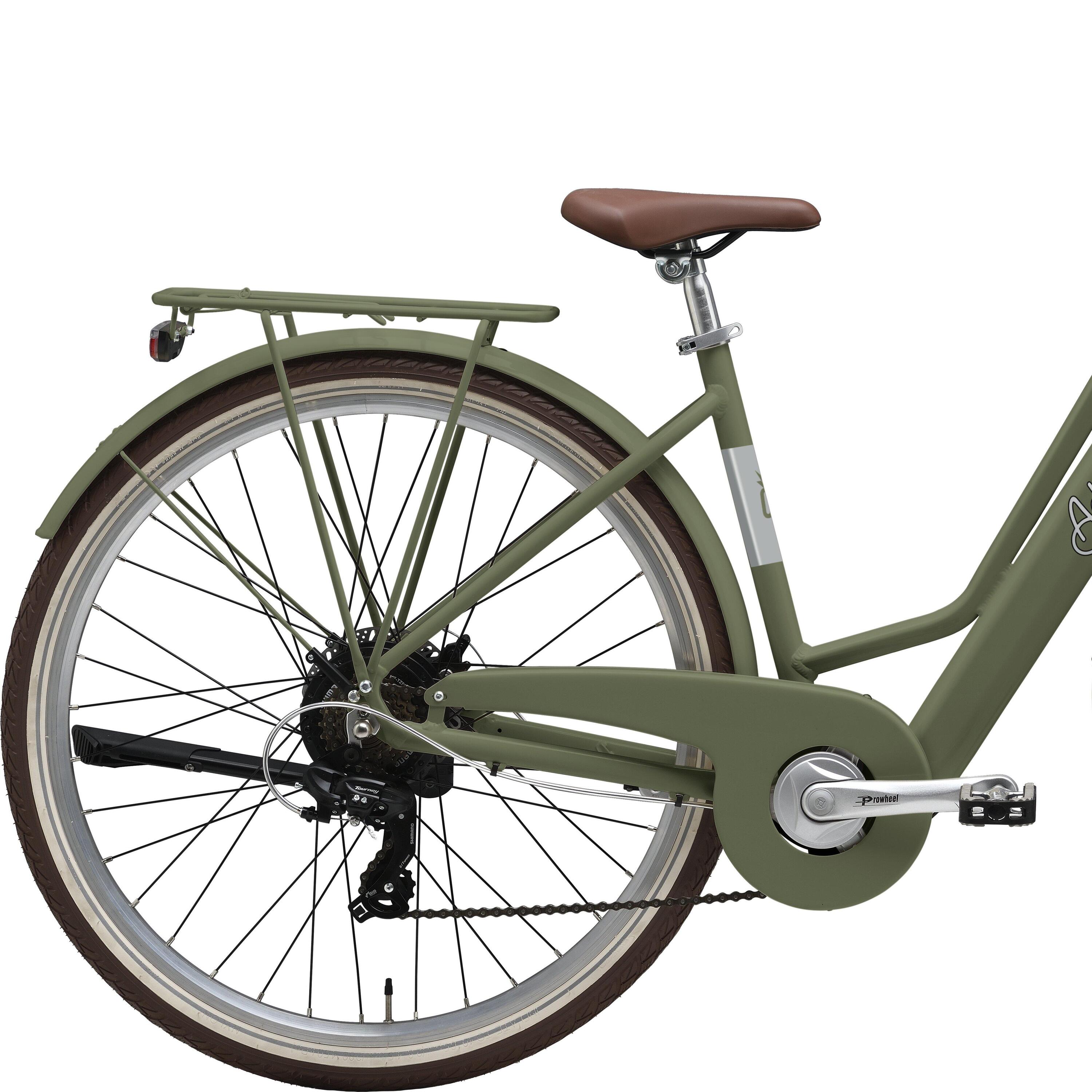 Bicicleta Elétrica de Cidade Adriatica E-Retro 28 Quadro Baixo Verde 2/3