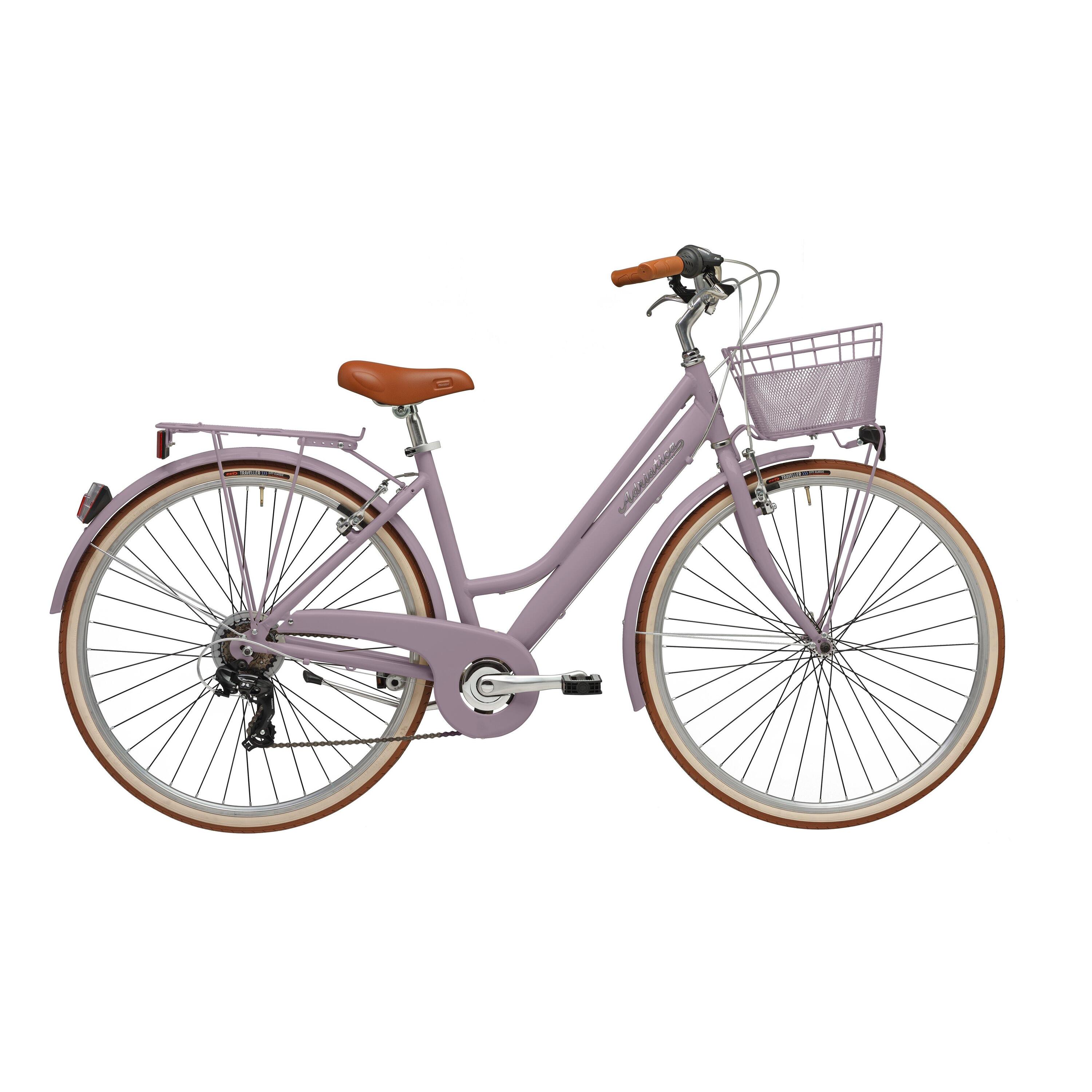 Bicicleta de Cidade Adriatica Retro 28 Quadro Baixo Malva 2/4