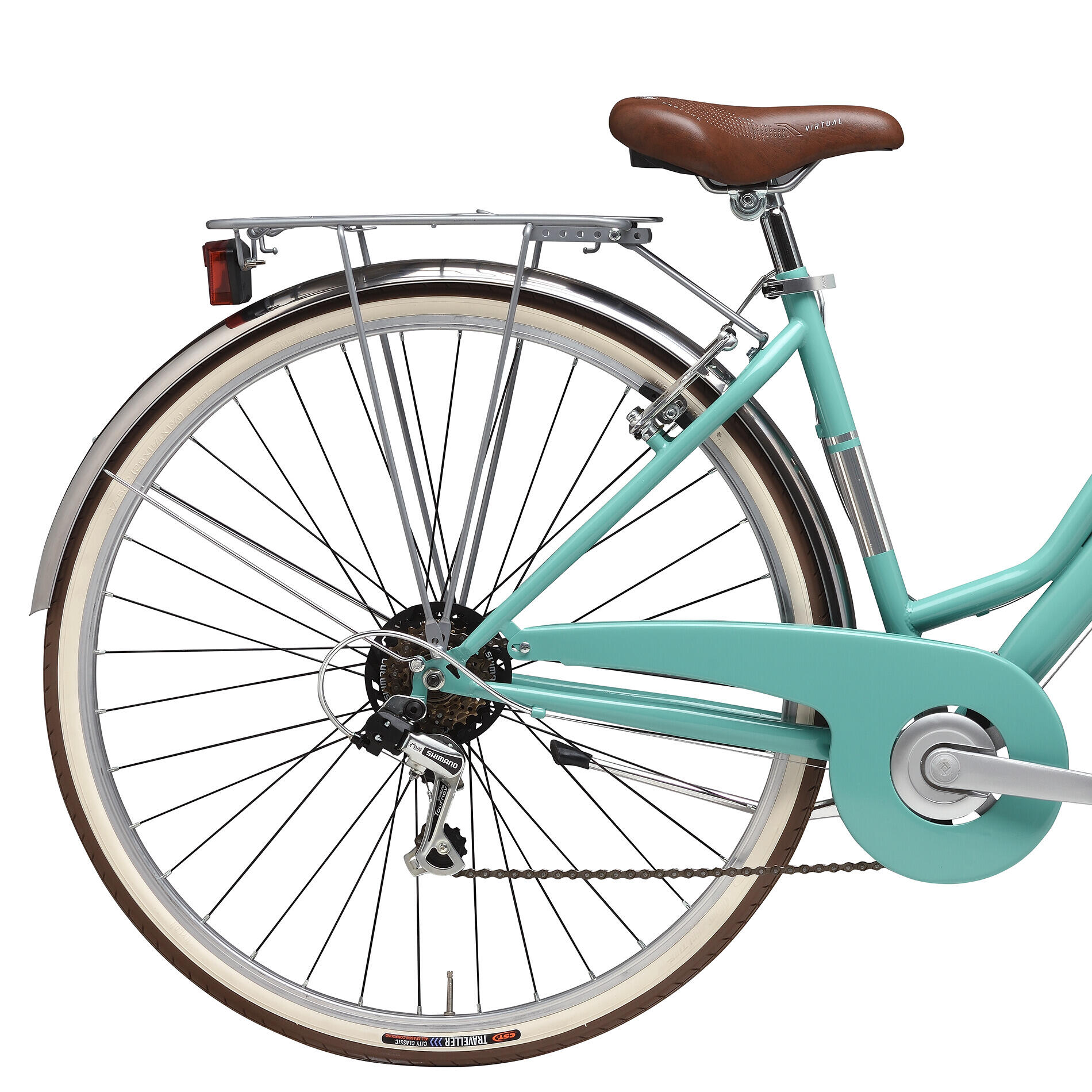 Bicicleta de Cidade Adriatica Panarea Quadro Baixo Verde 4/4