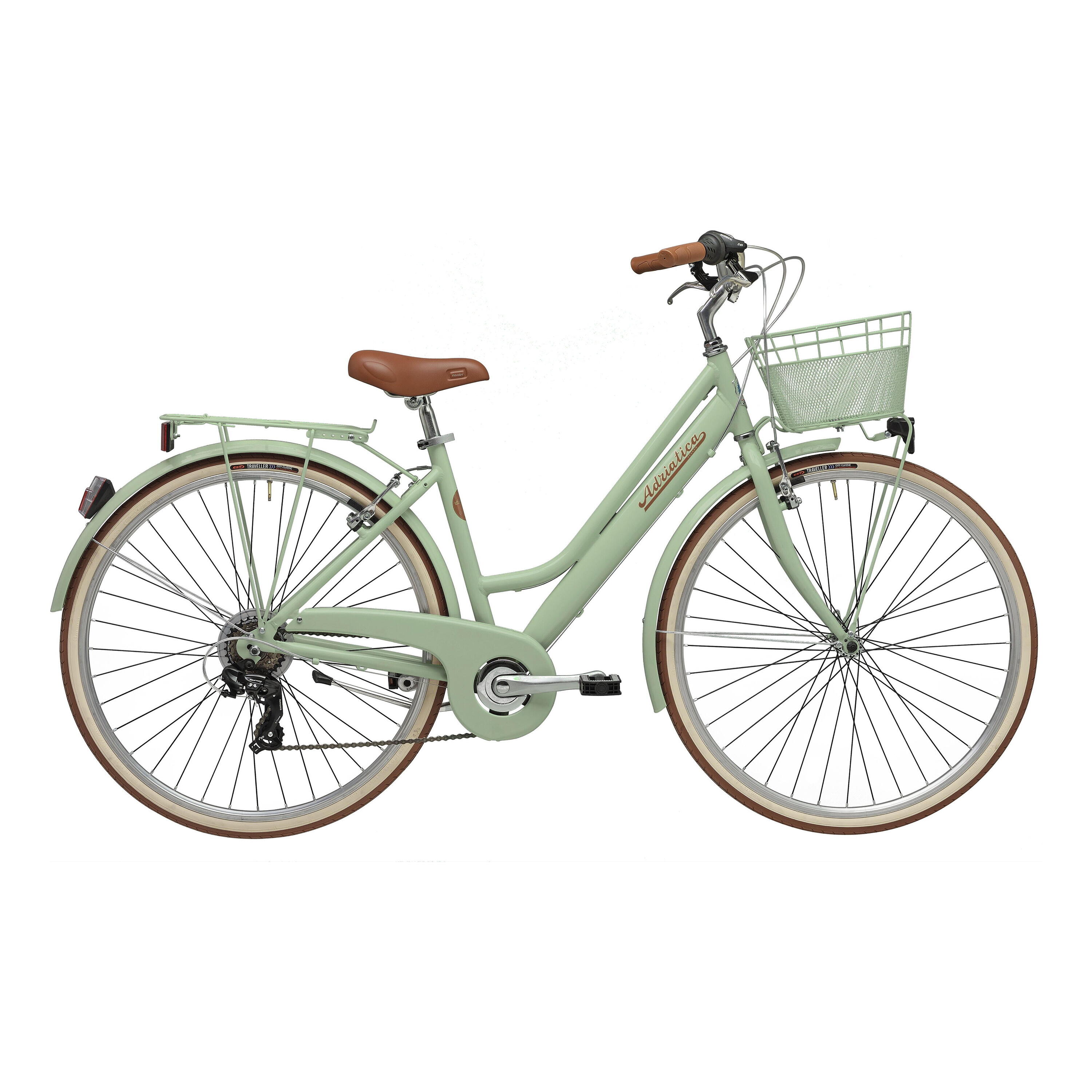 Vélo de ville Adriatica Retro 28" cadre bas vert menthe 2/4