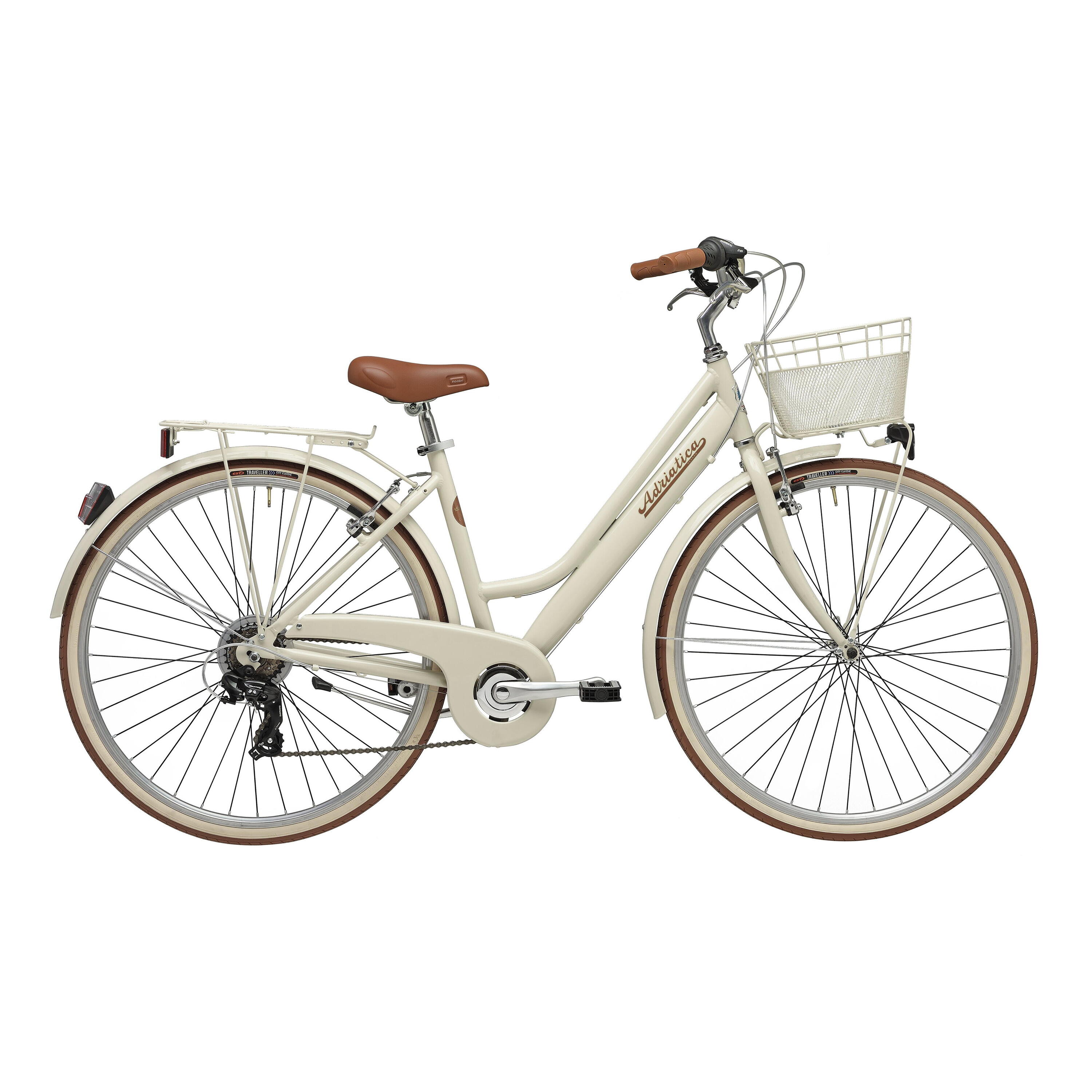 Bicicleta de Cidade Adriatica Retro 28 Quadro Baixo Creme 2/4