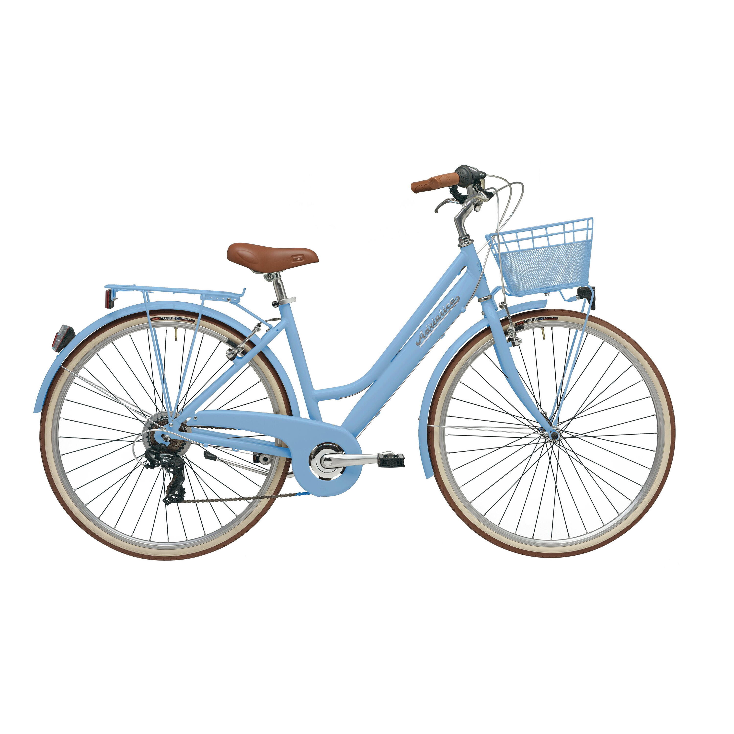 Bicicleta de Cidade Adriatica Retro 28 Quadro Baixo Azul 2/4