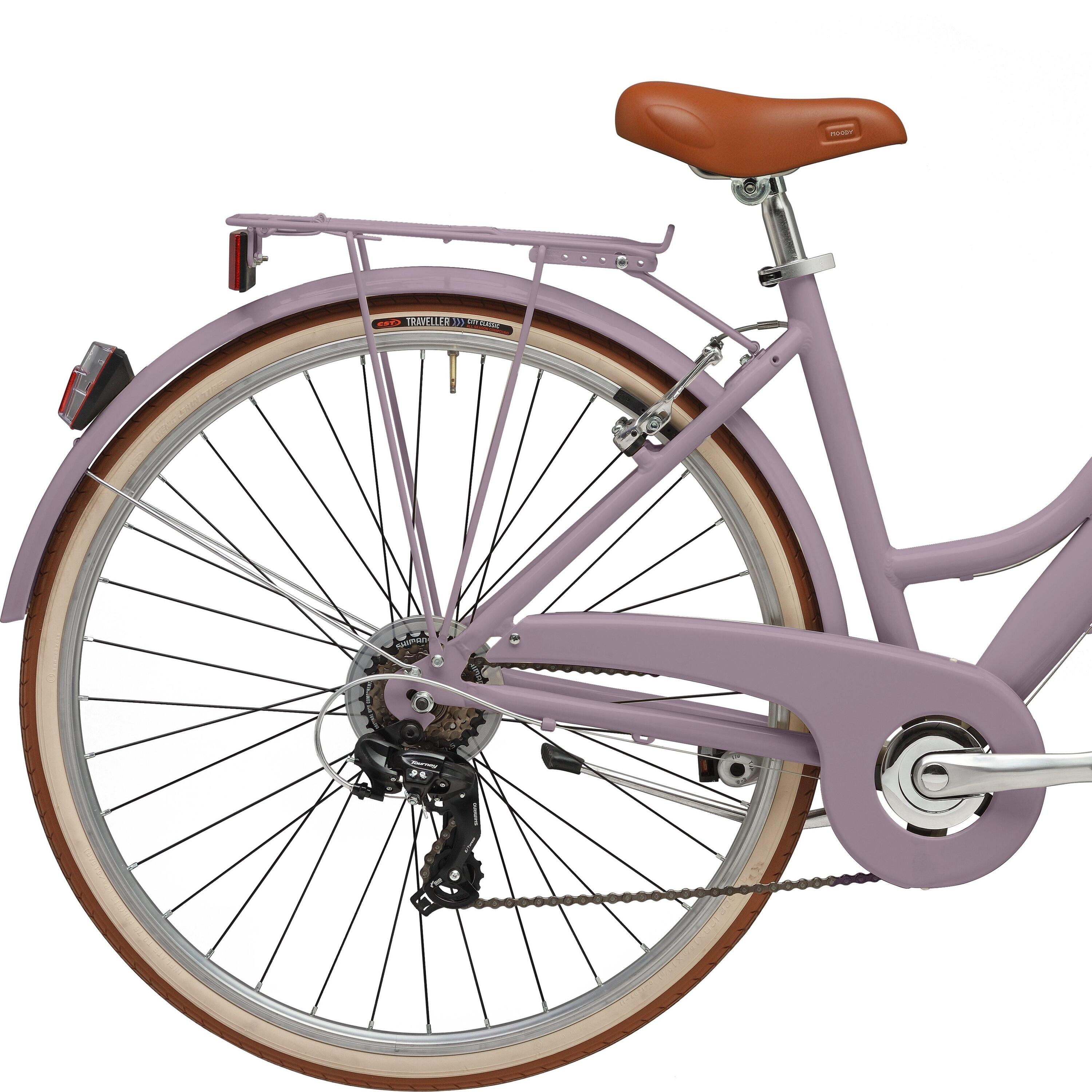 Bicicleta de Cidade Adriatica Retro 28 Quadro Baixo Malva 4/4