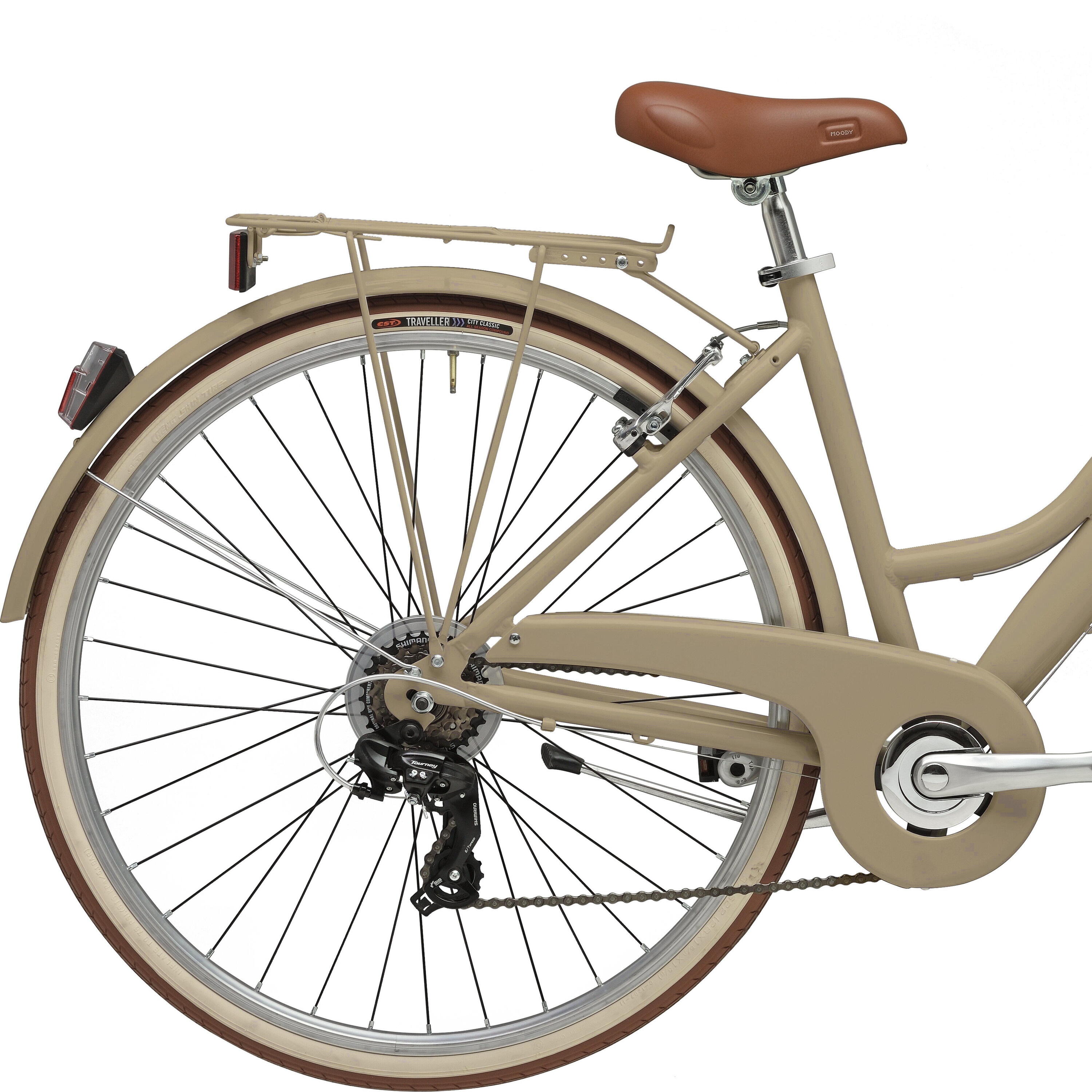 Bicicleta de Cidade Adriatica Retro 28 Quadro Baixo Avelã 4/4
