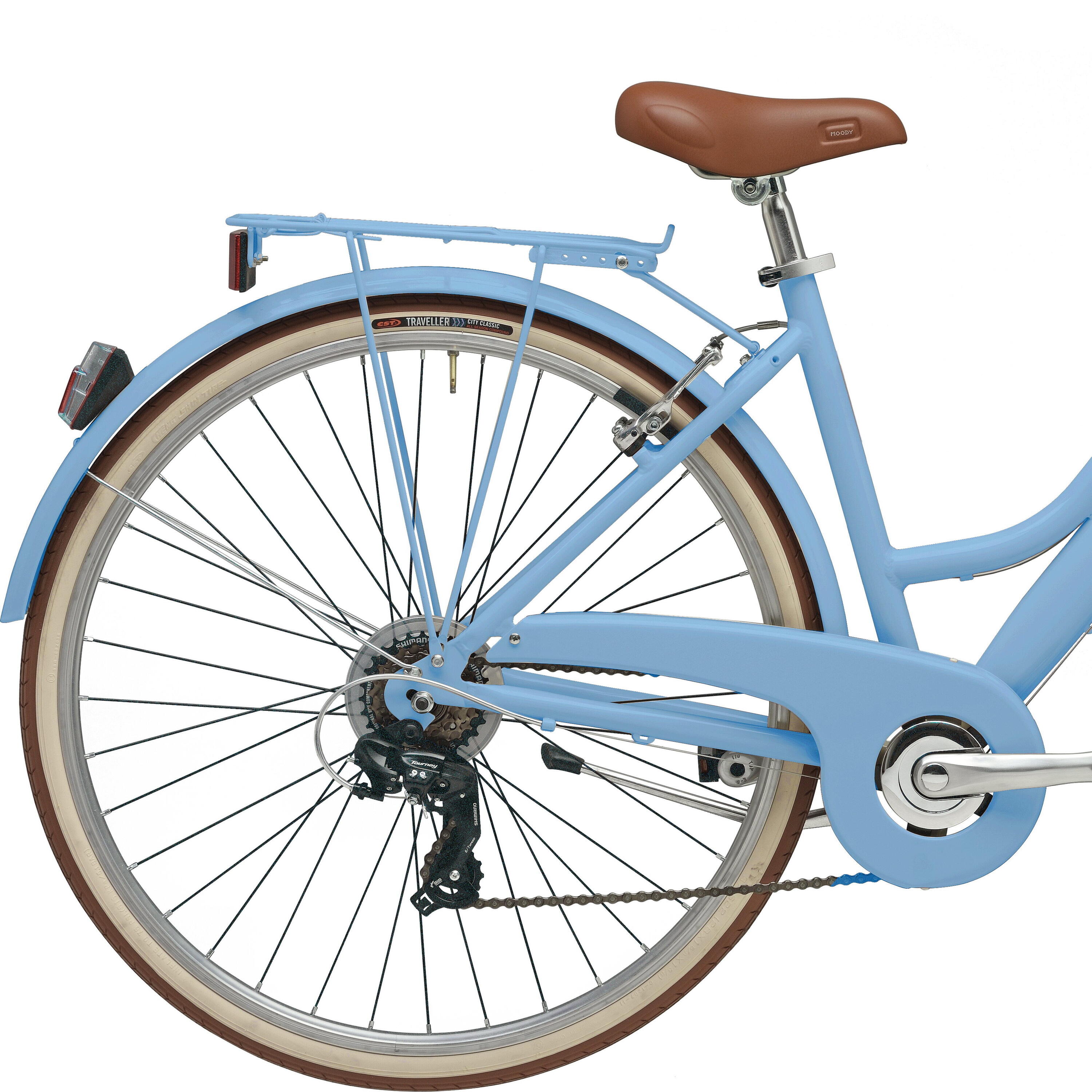 Bicicleta de Cidade Adriatica Retro 28 Quadro Baixo Azul 4/4