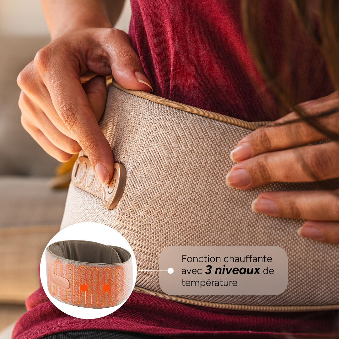 Ceinture de massage chauffante dos et ventre 3/6