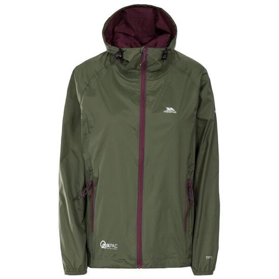 Veste imperméable à capuche zipée femme Trespass Qikpac