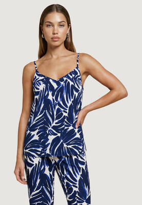 Tanktop dames blauw