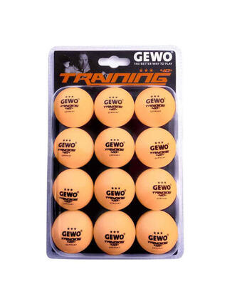 Balles de tennis de table Training Balls 3* - Boite de 12 balles - Oranges
