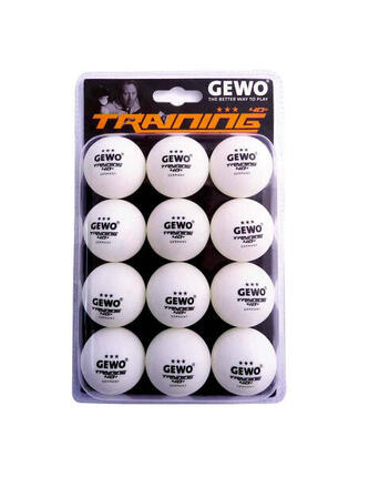 Balles de tennis de table Training Balls 3* - Boite de 12 balles - Oranges