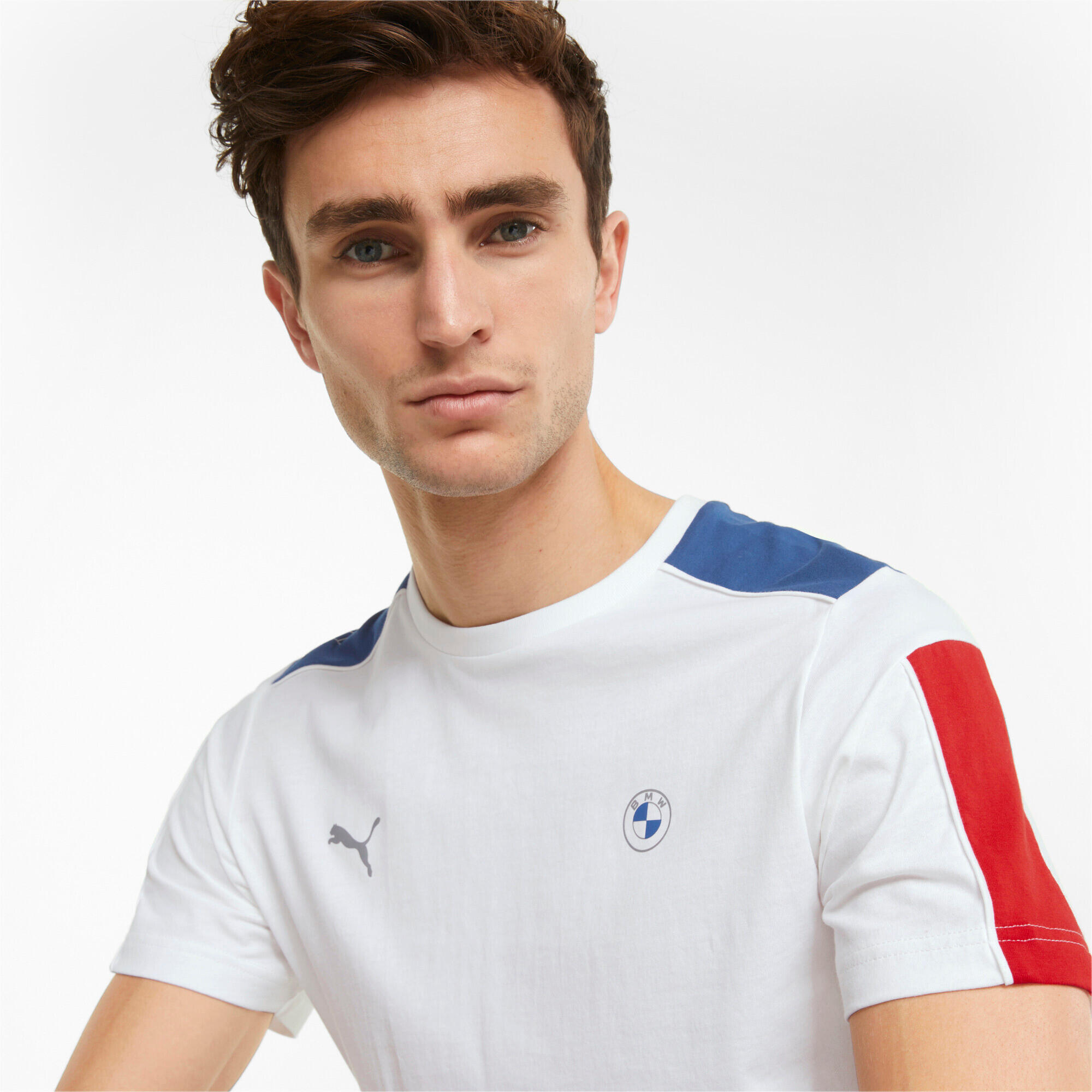 T-shirt PUMA para homem BMW M Motorsport T7 - Branco 5/6