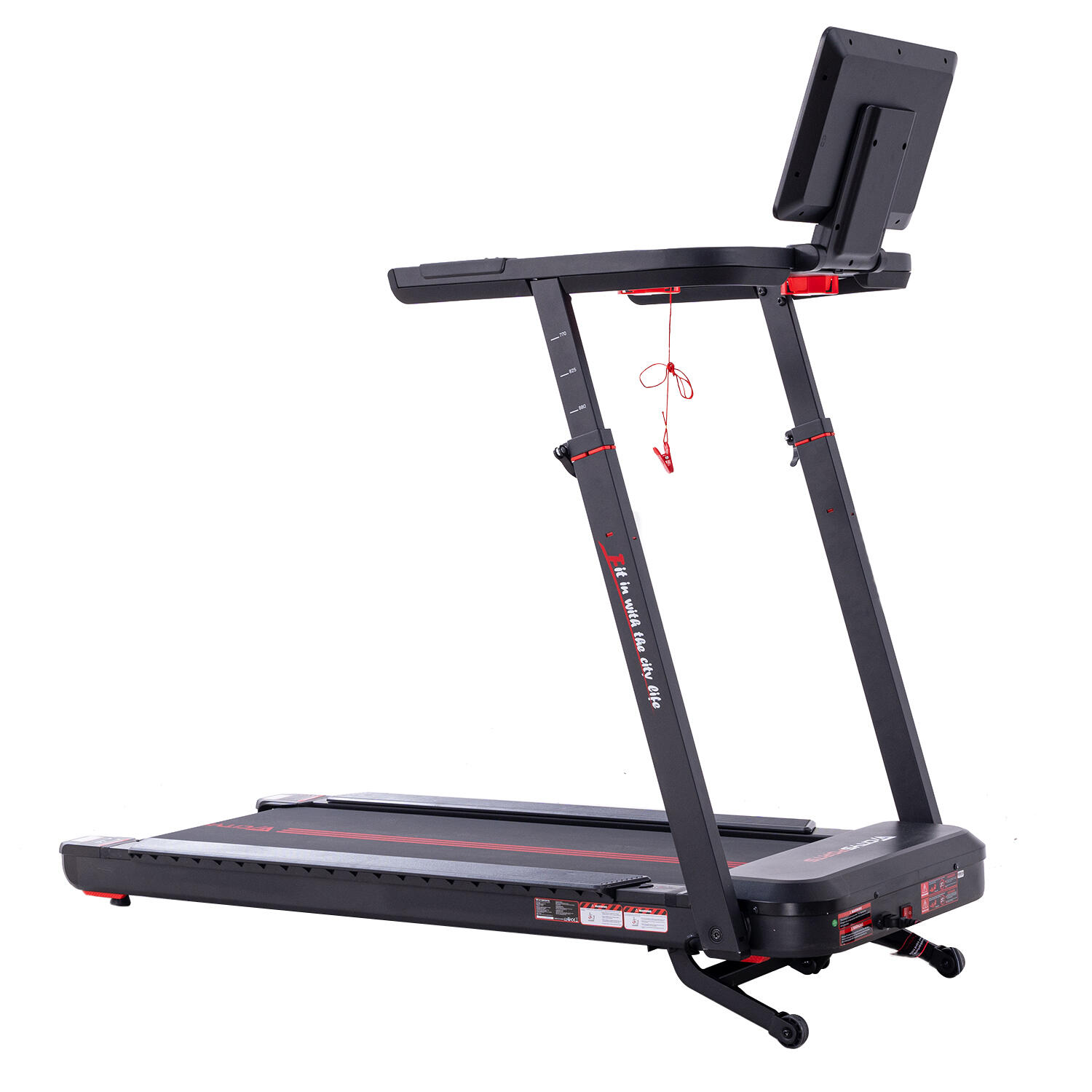 Klappbares Laufband mit 15 Steigungsstufen-NB6-3700W-15,5 km/h-Zwift,Kinomap 2/6
