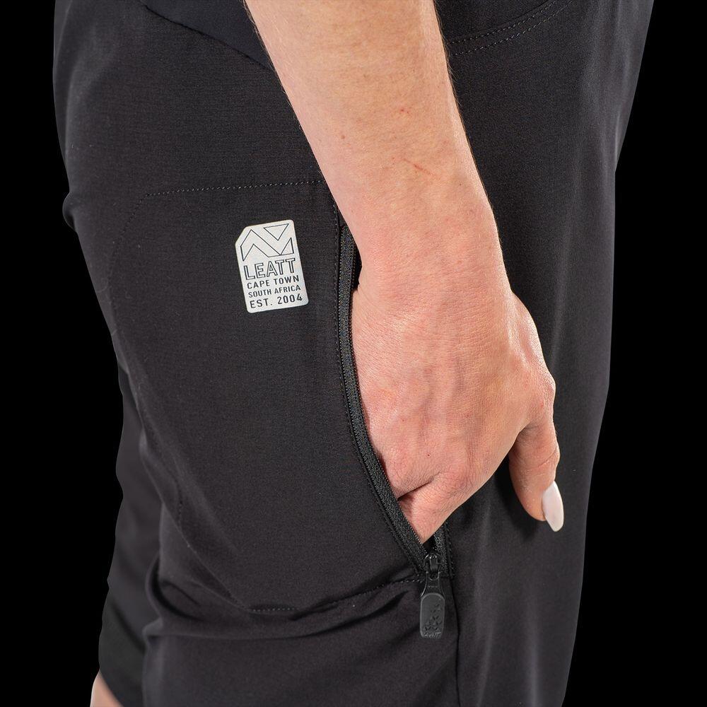 Superleichte und robuste MTB-Shorts Trail 2.0 Schwarz Damen 6/7