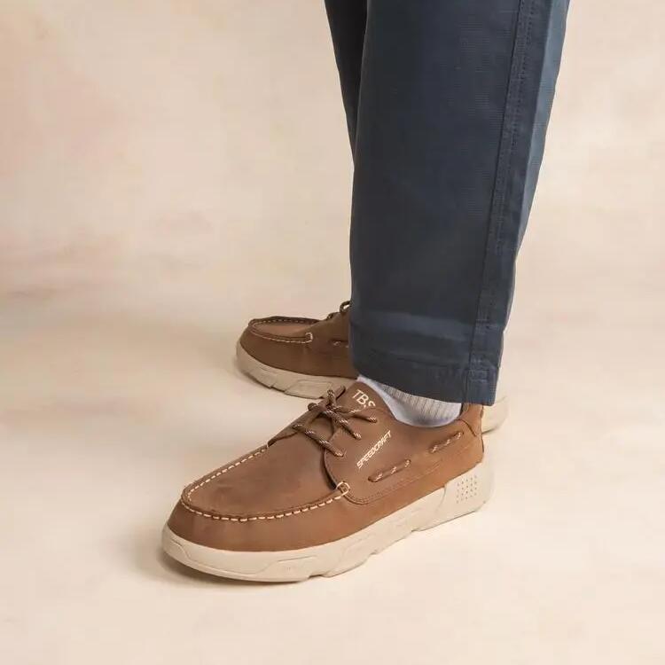 Leather boat shoes TBS TechniGrip® Jazzsea