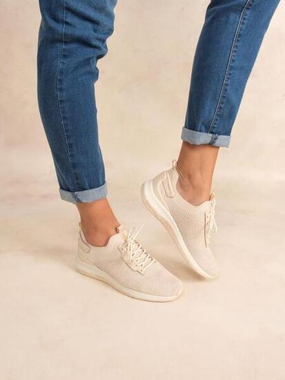 Chaussures running femme JELLINA Chine Lin / Gold