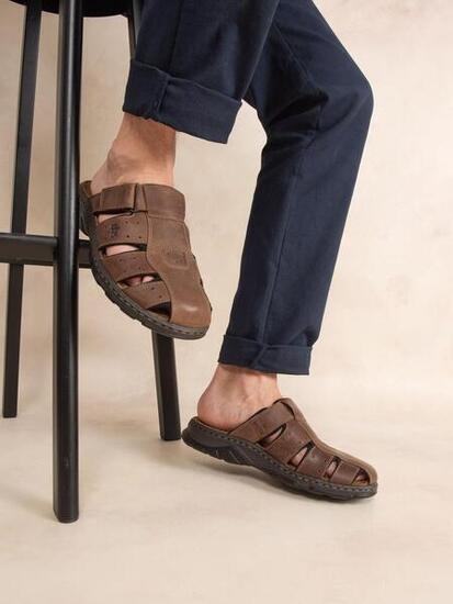 Mules homme JEROME - Coffee