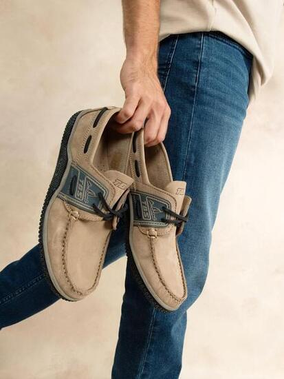 Chaussures bateau homme GLOBEK Loutre / Nuit