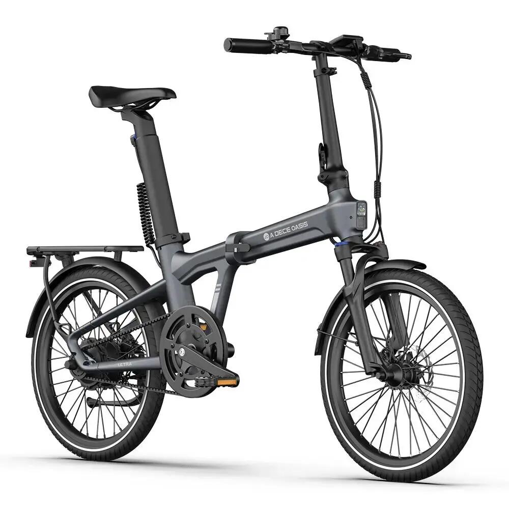 Skladací elektrický bicykel ADO Air20Ultra, remeňový pohon, motor Bafang