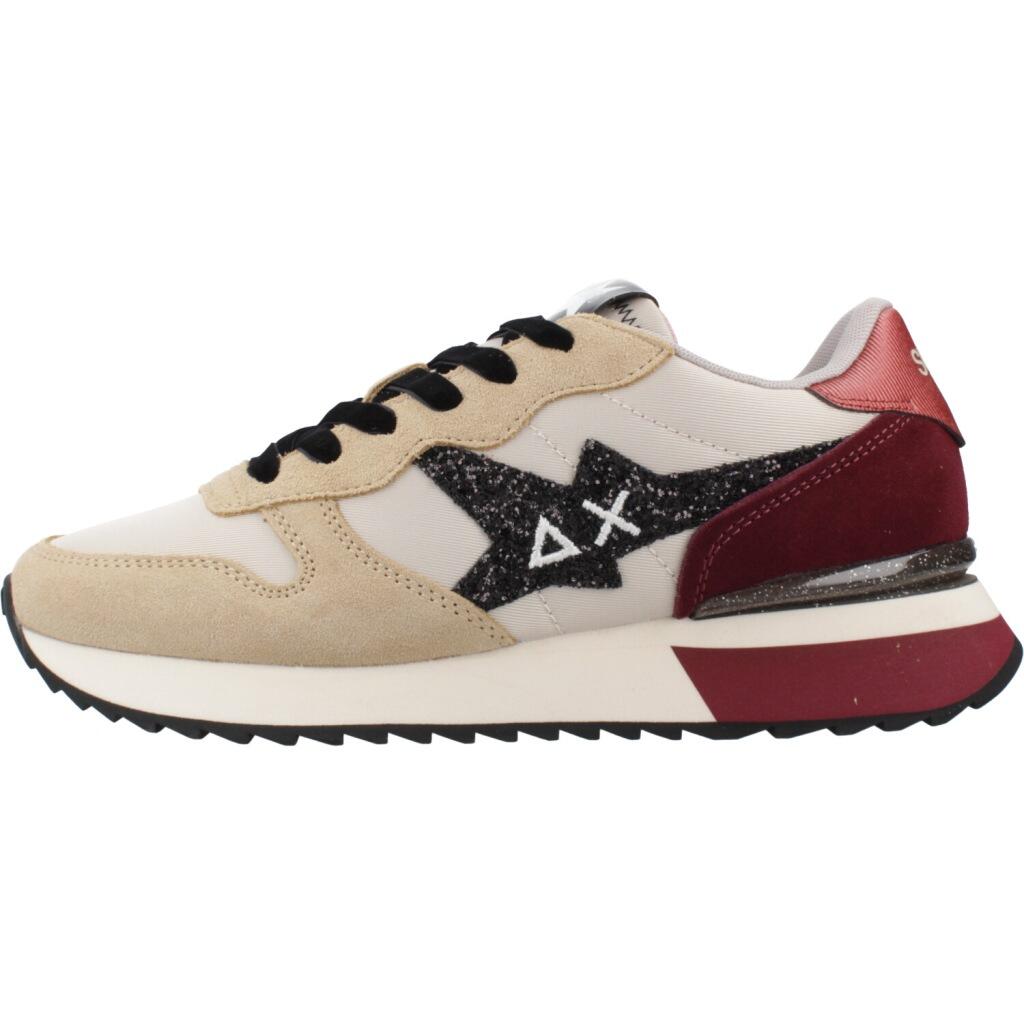Zapatillas SUN68  Stargirl Glitter Logo Beige  Mujer 2/5