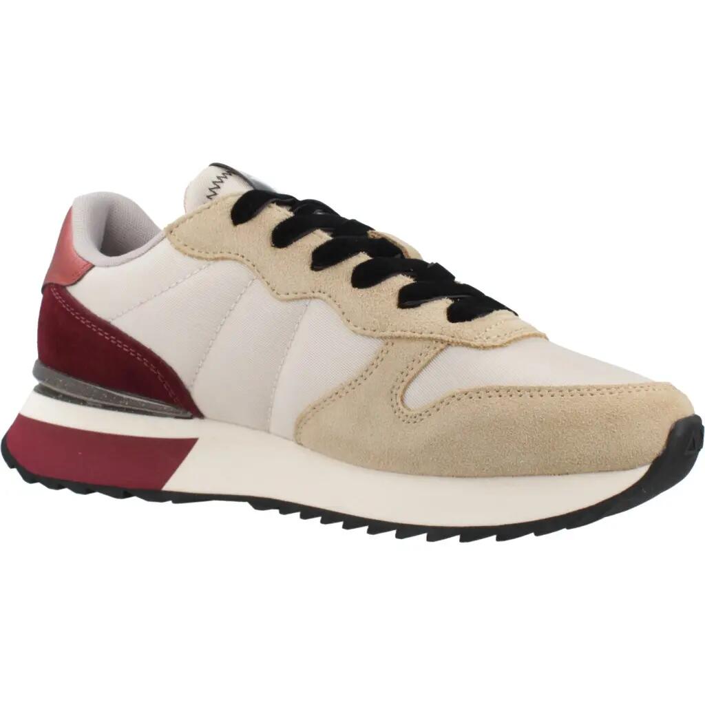 Zapatillas SUN68  Stargirl Glitter Logo Beige  Mujer 5/5