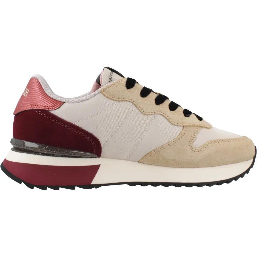 Zapatillas SUN68  Stargirl Glitter Logo Beige  Mujer 4/5