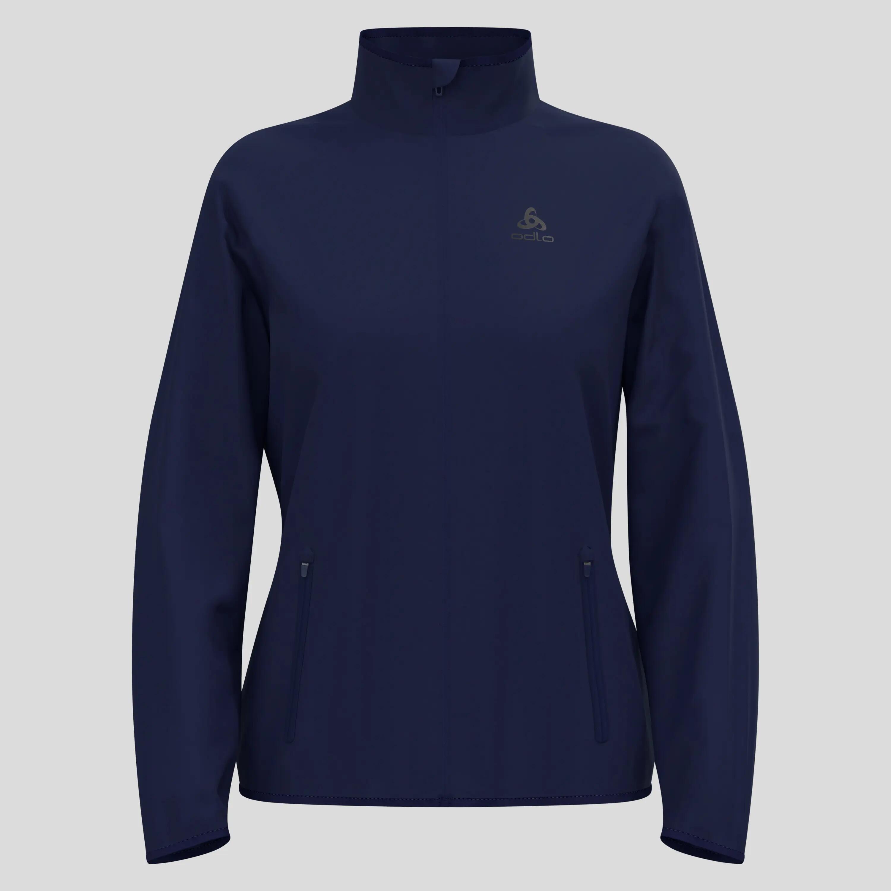 Veste Running Odlo Essentials Light Bleu Foncé Femme 7/8