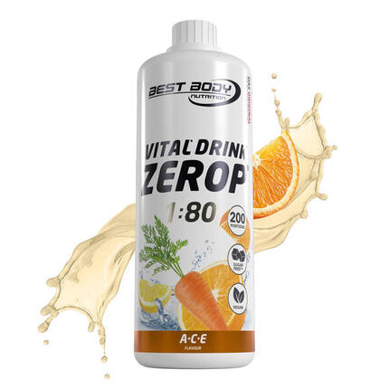 Vital Drink Zerop - Pink Grapefruit - 1000 ml Flasche
