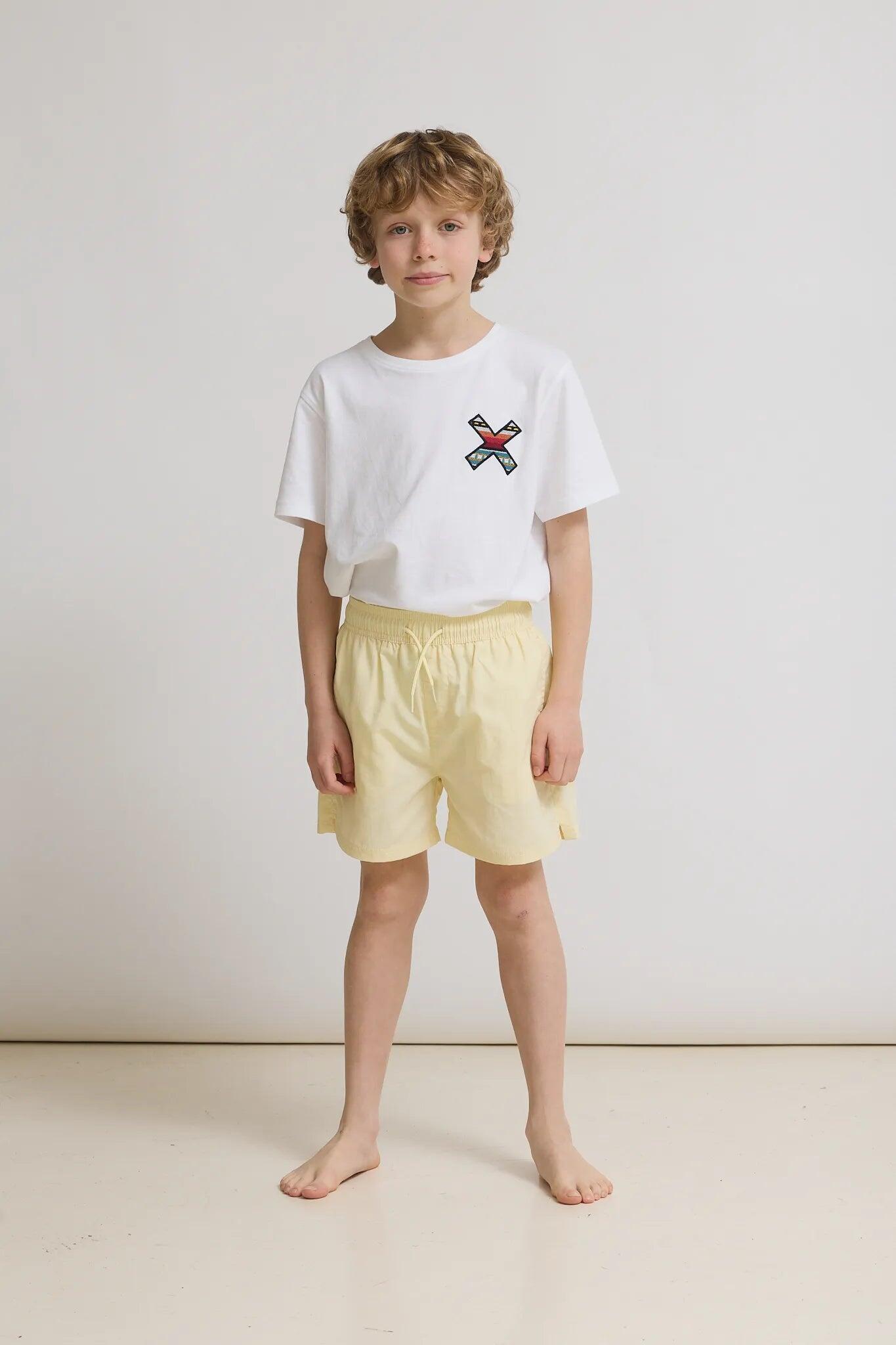 Bañador Kids Blue Banana Light Yellow de Poliamida 100% 3/4