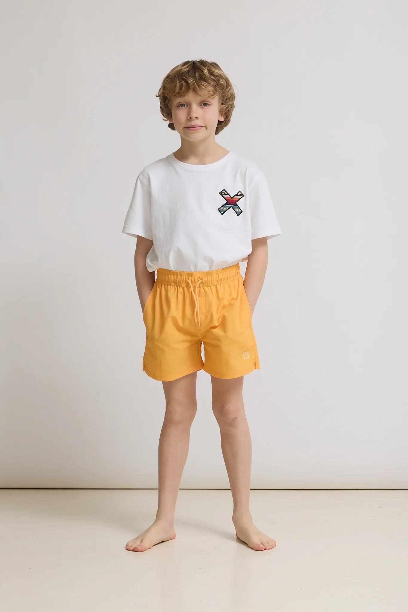 Bañador Kids Blue Banana Tangerine de Poliamida 100% 3/4