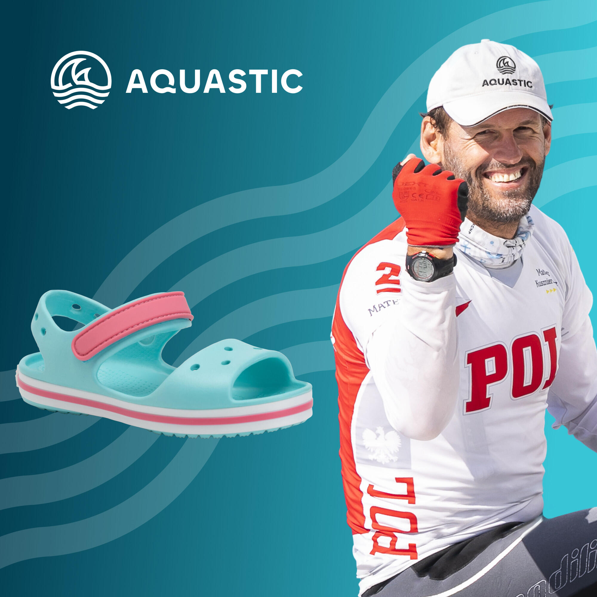Sandały dziecięce AQUASTIC Sandi Jrg 2/7