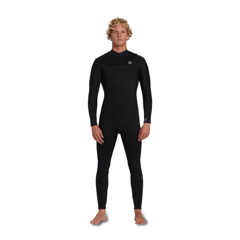 Costum de înot pentru bărbați Billabong 5/4 mm Foil Chest Zip GBS negru