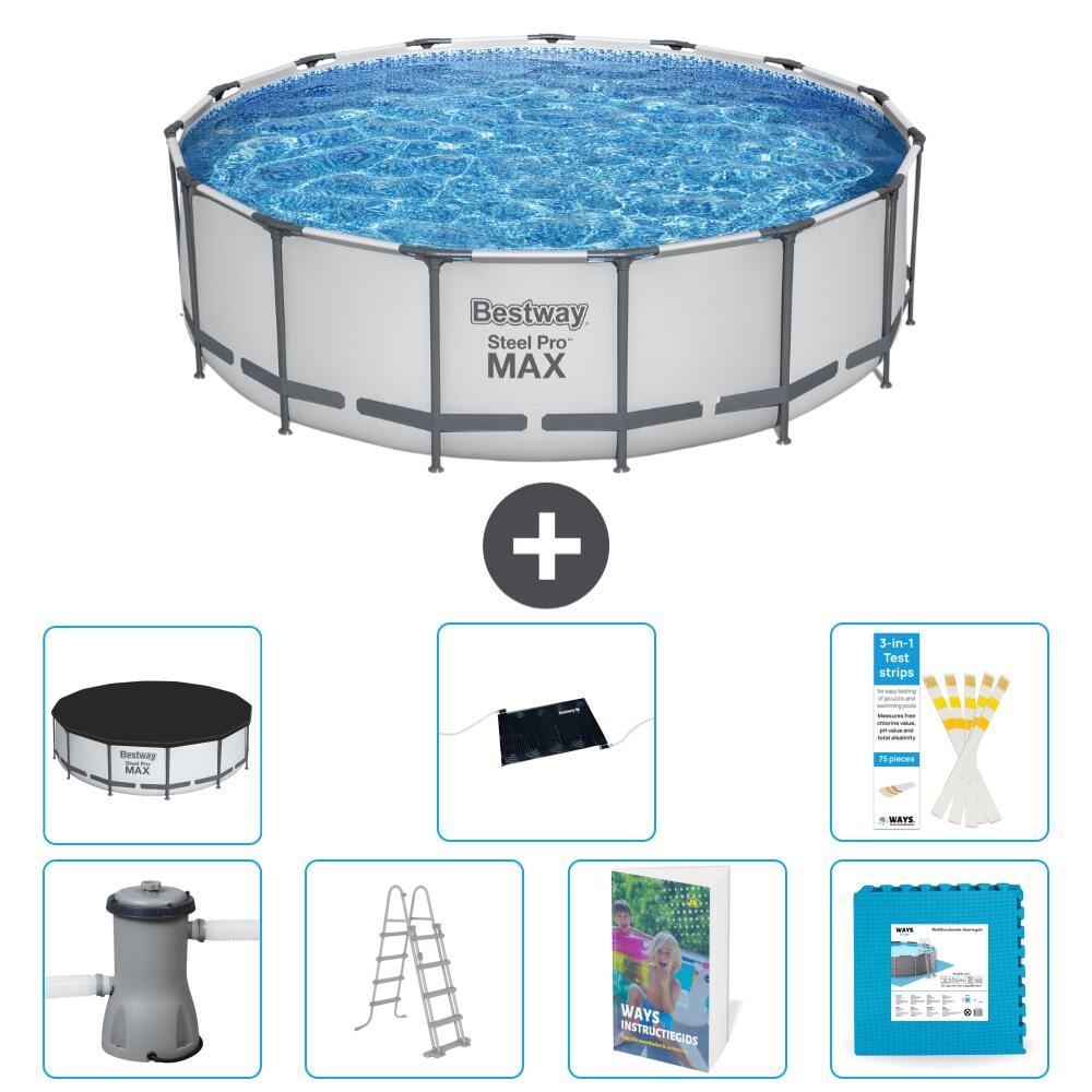 Bestway Steel Pro MAX Rund - 488x122 cm - 8-teilig  S621 1/7