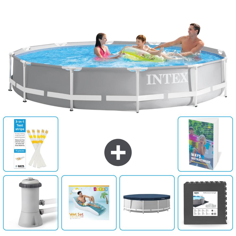Prism Frame Pool Rund - 366x76 cm - 7-teilig  S185 1/7
