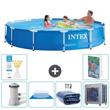 INTEX Piscina con estructura Redonda - 366x76 cm - 7-piezas S278