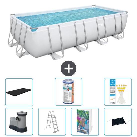 BESTWAY Piscina Bestway Power Steel Rectangular - 549x274x122 cm - S619