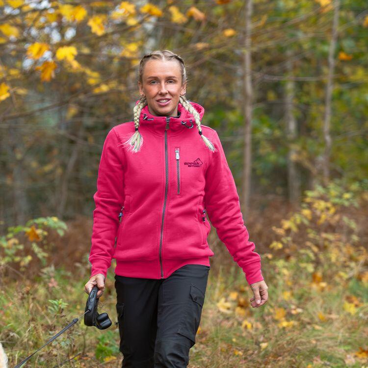 Sportlicher rosa Hoodie für Damen 7/7