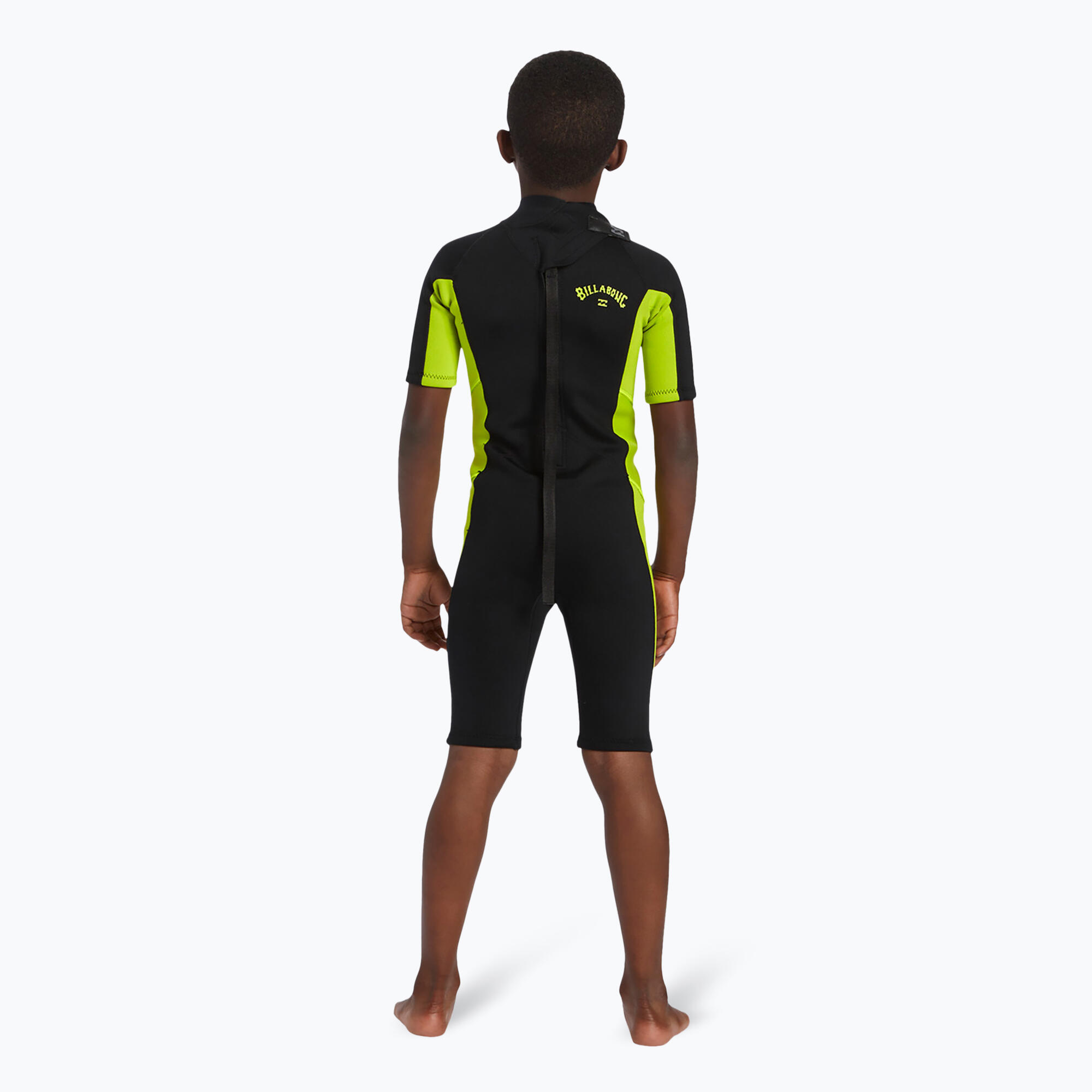 Pianka do pływania dziecięca Billabong 2 mm Toddler Foil Back Zip fluro lime 3/7