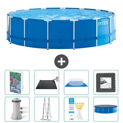 INTEX Piscina con estructura Redonda - 457x122 cm - 7-piezas S543
