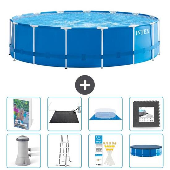 INTEX Piscina con estructura Redonda - 457x122 cm - 7-piezas S543