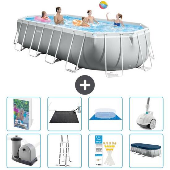 INTEX Basen Prism Frame Owalny - 610x305x122 cm - 9-częściowy S600