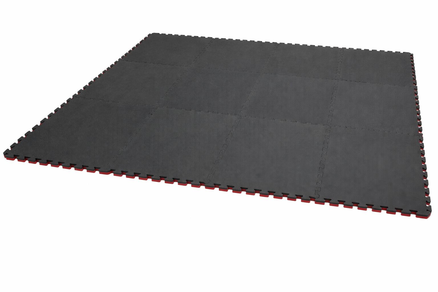 Suelo Puzzle Eva Profesional Tatami 1x1 m y Grosor 2,5 cm Negro/Rojo 3/3