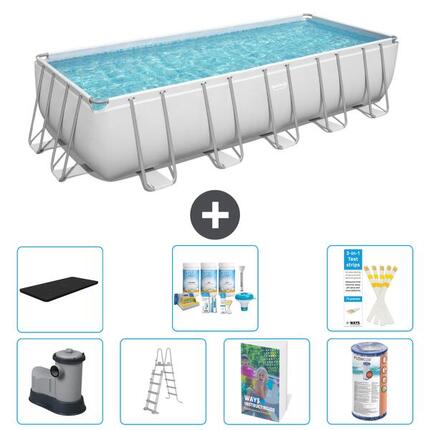 BESTWAY Piscina Bestway Power Steel Rectangular - 640x274x132 cm - S556