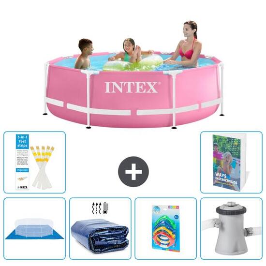 Piscine Tubulaire Ronde - 244x76 cm - 7-pièces S46