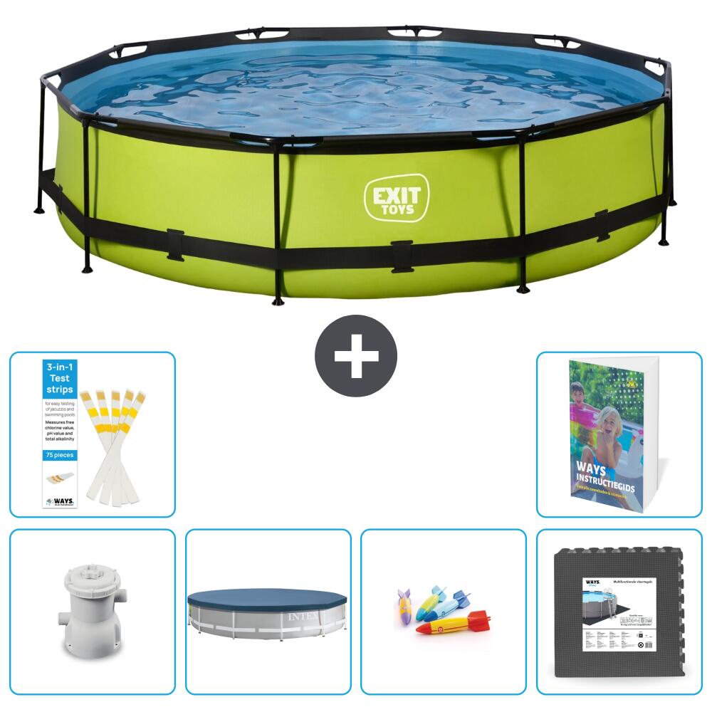 EXIT TOYS Piscina Exit Rotonda - 360x76 cm - 7-pezzi S317 1/7