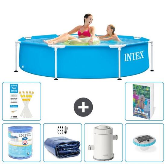 INTEX Piscina con estructura Redonda - 244x51 cm - 7-piezas S101