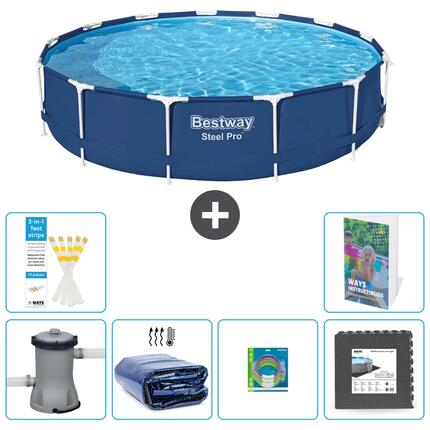 BESTWAY Piscina Bestway Steel Pro Redonda - 396x84 cm - 5-piezas S177